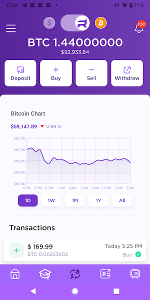 Rhino Bitcoin: Buy BTC, 0 Fees Screenshot 2
