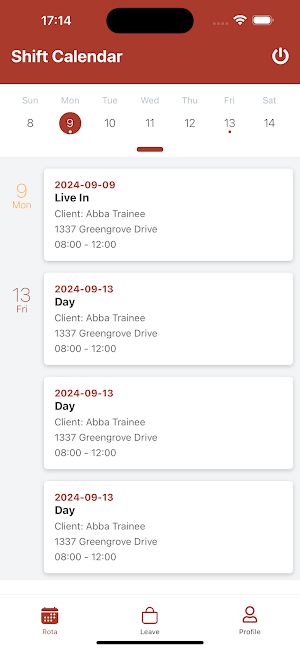 Elms Rota Management Screenshot 3