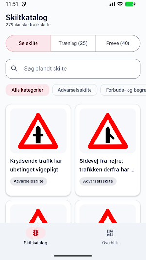 Danske Trafikskilte Quiz Screenshot 0