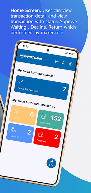Woori Business App Screenshot 1