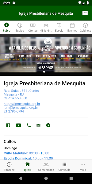 Igreja Presbiteriana de Mesquita Screenshot 1