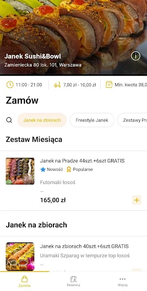 Janek Sushi&Bowl Screenshot 1