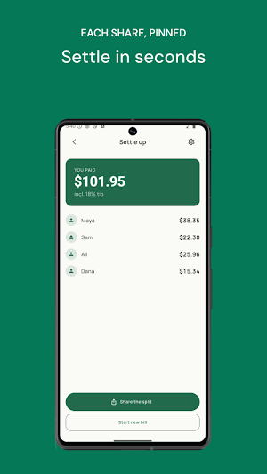 Tip Calculator & Bill Split Screenshot 1