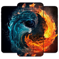 Fire and Water Wallpaper