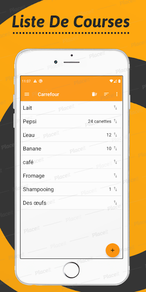 liste de courses en français Screenshot 3