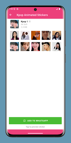 Kpop Animated Stickers Screenshot 2