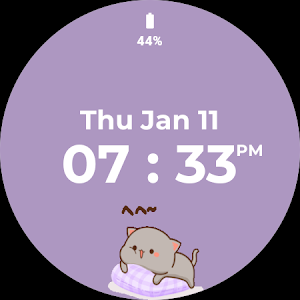 Animated Cat Watch Face Screenshot 0