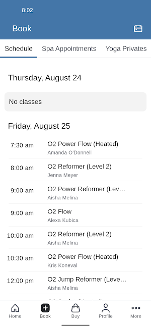 O2 Aspen Studio Spa Screenshot 1