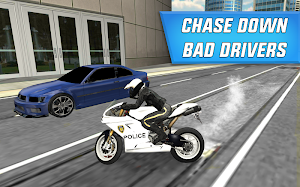 Police Bike City Driving Screenshot 0