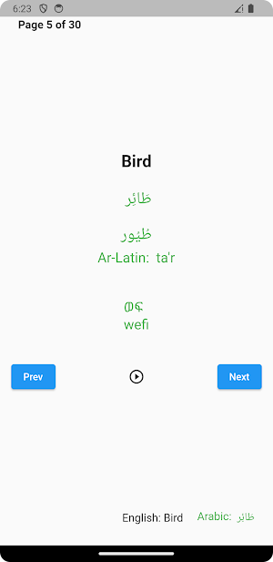 Learn Arabic in Amharic Screenshot 2