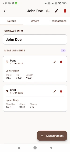 TailorNote: Tailor Book & CRM Screenshot 2