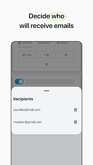 Alias Email Screenshot 2