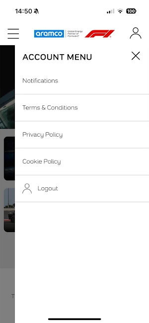 Aramco F1 Hospitality Screenshot 2