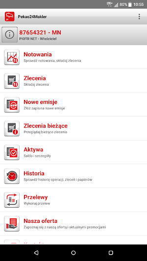 Pekao24Makler Screenshot 2