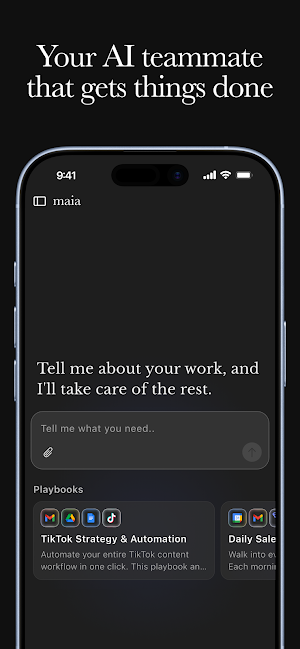 Maia: AI Agent & Automation Screenshot 0