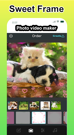 Photo video maker with music, effects for pictures Screenshot 3