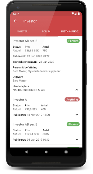 Börskollen - Aktier och ekonominyheter Screenshot 3