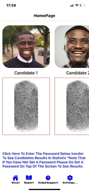 Electronic Voting Screenshot 1