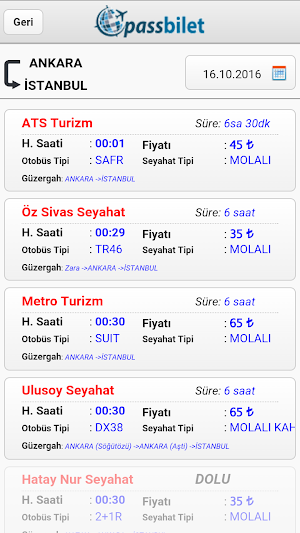 Passbilet Screenshot 2