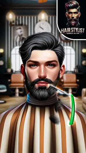 Barber Shop Hair Cut Simulator Screenshot 1