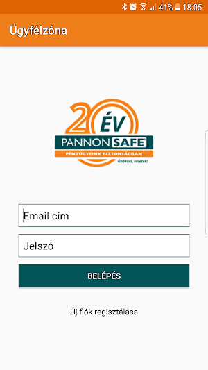 Pannon-Safe Ügyfélzóna Screenshot 0