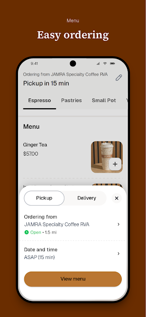 JAMRA Specialty Coffee RVA Screenshot 2