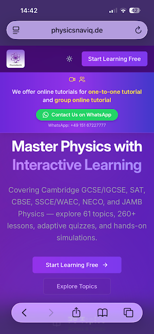 PhysicsNaviQ Screenshot 2