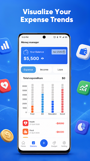 Personal Money Tracker Screenshot 2