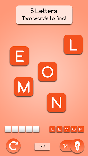 AnagrApp - Brain Training with words : Brain games Screenshot 1