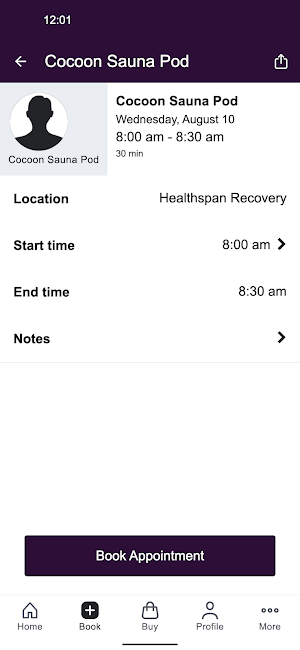 Healthspan Recovery Screenshot 2