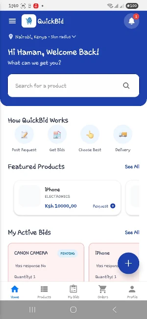 QuickBid Screenshot 2