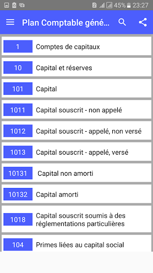 Plan comptable général -France Screenshot 1