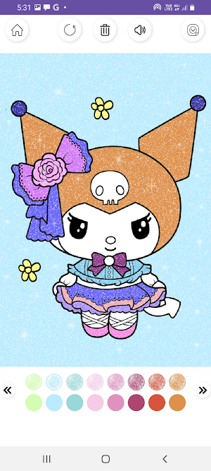 Kuromi Glitter Game Screenshot 0
