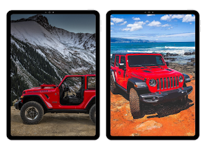 Red Jeep Wrangler Wallpapers Screenshot 1