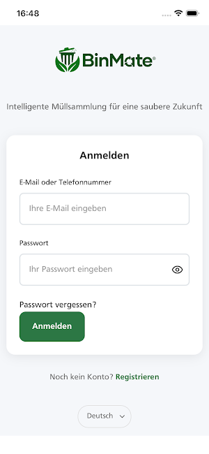 BinMate: Kehrichtsack Service Screenshot 1