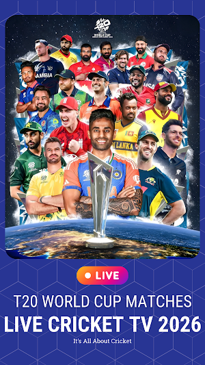 Live Cricket TV: T20 World Cup Screenshot 0
