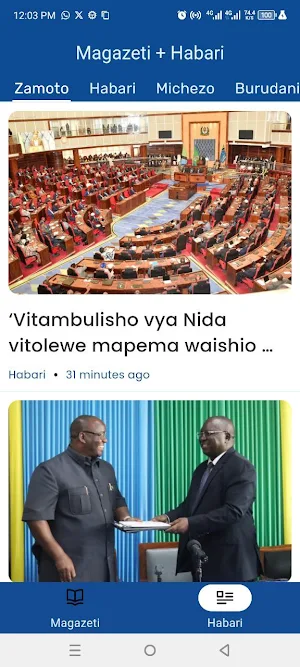 MAGAZETI + HABARI TANZANIA Screenshot 0