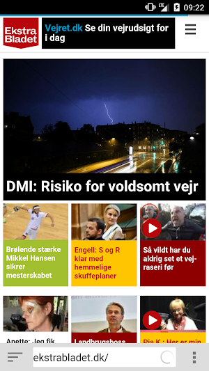 Danske Nyheder Screenshot 1
