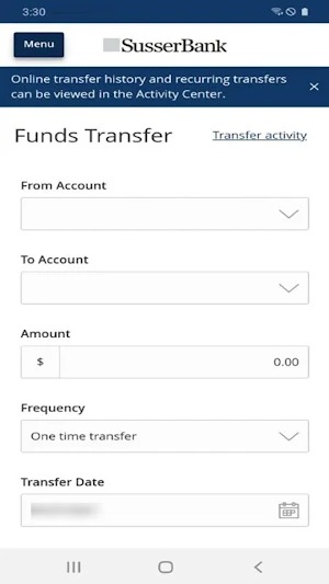Susser Bank Mobile Screenshot 2