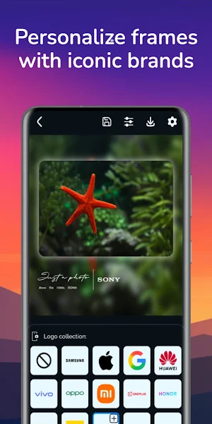 Beauty Frame: Shot On & EXIF Screenshot 3