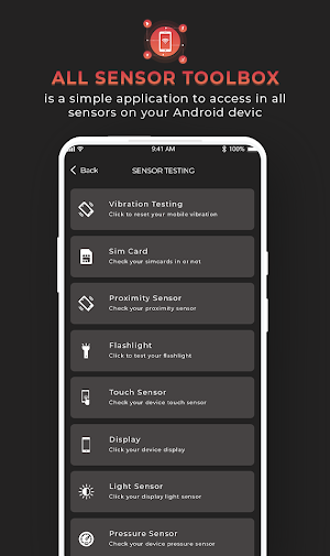 Sensor Test Toolbox Screenshot 0