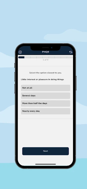 UoN Depression Study App Screenshot 2