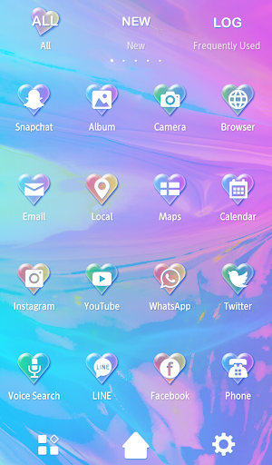 Colorful  Wallpaper Cute Hologram Theme Screenshot 2