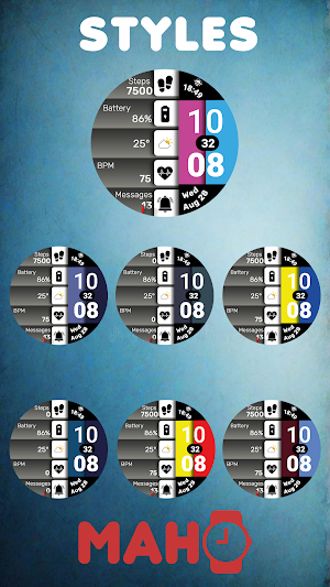 MAHO006 Wear OS Watch Face Screenshot 2