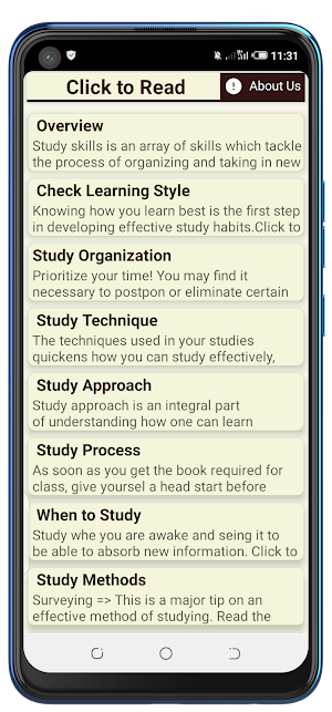 Study skills Screenshot 2
