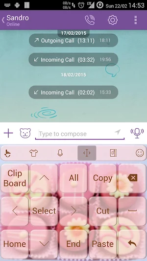 Keyboard Theme Birthday Cakes Screenshot 3