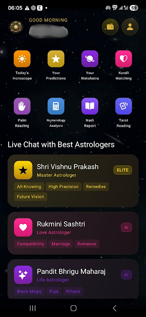 AstroKaal - Vedic Astrology Screenshot 1