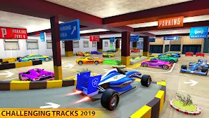 Police Multi Level Formula Car Parking Games Screenshot 0