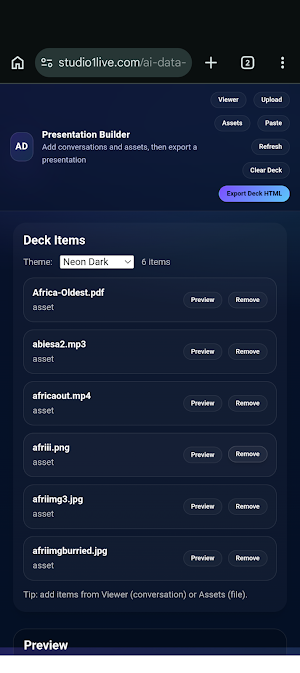 AI Data Presenter Screenshot 3