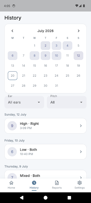 Tinnitus Diary & Tracker Screenshot 2